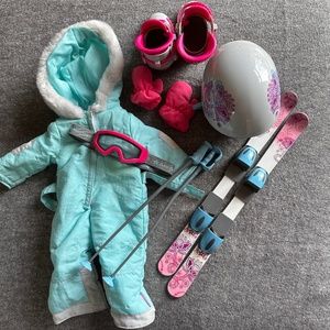 American Girl Ski Set